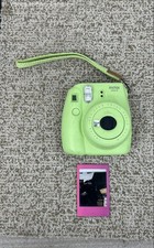 Fuji Instax Mini 9 Fujifilm Instant Film Camera Lime Green Tested Working Great