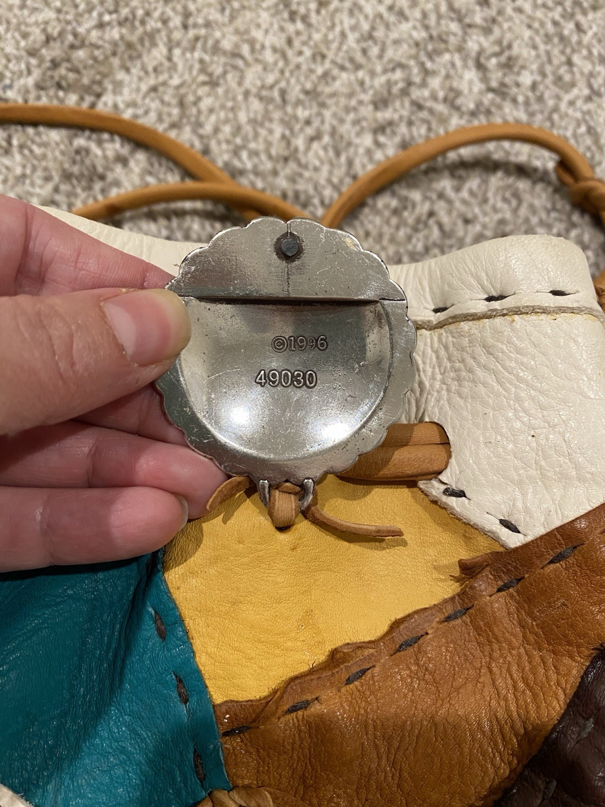 Western Style Drawstring Patchwork Soft Leather C… - image 8