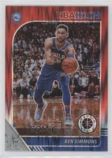 2019-20 Panini NBA Hoops Premium Stock Red Flash Prizm Ben Simmons #144 5m1