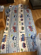 Kids Twin Train Transportation Quilt Quilted ...