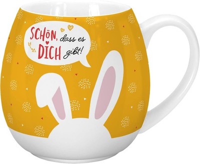 Sheepworld bauchige Form Porzellan Tasse 450ml Schön, dass es Dich gibt! 47354
