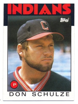 1986 Topps Baseball # 542 DON SCHULZE Cleveland Indians !Mint/Mint!