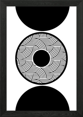 Abstraktes geometrisches Muster gerahmtes Wandbild Poster Leinwanddruck Bild