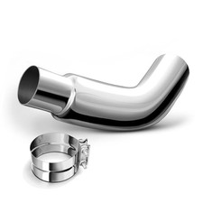 Elbow Exhaust Tip 4 Inch Chrome Diesel Exhaust Tip With A Clamp 4 To 5 Inch Elbow Exhaust Tip 4 Inch Chrome Diesel Exhaust Tip With A Clamp 4 To 5 Inch