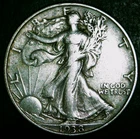 1938-P Walking Liberty Half Dollar / 50c - 90% Silver - Free Shipping!