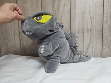 TM & TOHO CO, Surreal Entertainment GODZILLA soft 12" PLUSH and NECK PILLOW, EUC