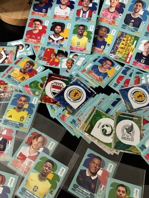 Panini Wm Sticker 2026 Lot Spieler & Wappen Hologramm Basis-Set