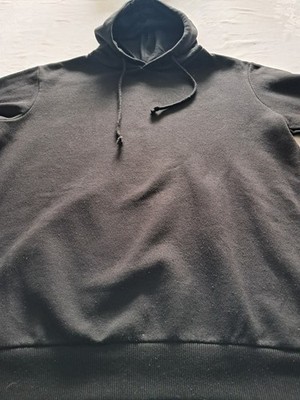 smog- Sweatshirt-Kapuze-Langarm-Angeraut Schwarz-Größe M