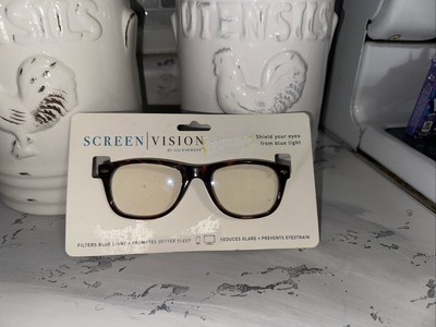 Screen Vision By ICU ~ Blue Light Filtering Prevents Eye Strain Classic Tortoise