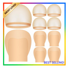 Bald Cap Set, Latex Realistic Bald Cap with Nylon Wig Head Cover, Cosplay