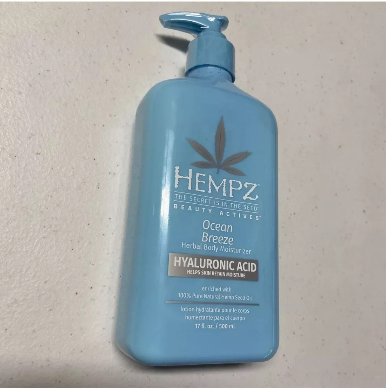 3 Packs HEMPZ Ocean Breeze Herbal Body Moisturizer 17 Fl Oz / 500ml New Unopened