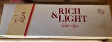 Rich & Light cartouche de cigarettes vide en papier, emballage/box