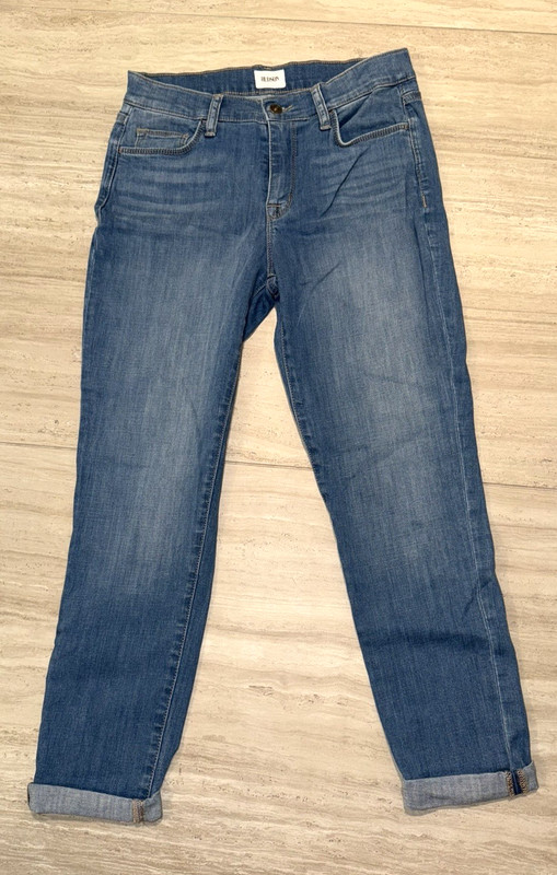 Hudson Natalie Mid-Rise Slim Boyfriend Crop stretch denim jeans women's  26