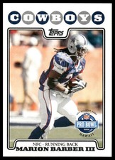 2008 Topps #299 Marion Barber Dallas Cowboys