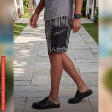 African Ankara Print Men's Shorts, Tribal Cotton Wax Print, Afrocentric Cargo