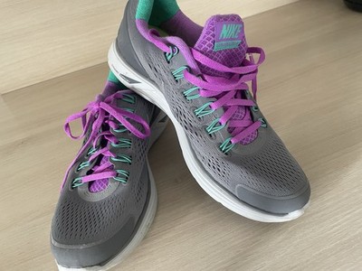 Nike LunarGlide 4 Laufschuhe, Grau/Pink, Größe 40.5, Kaum Getragen, Wie Neu