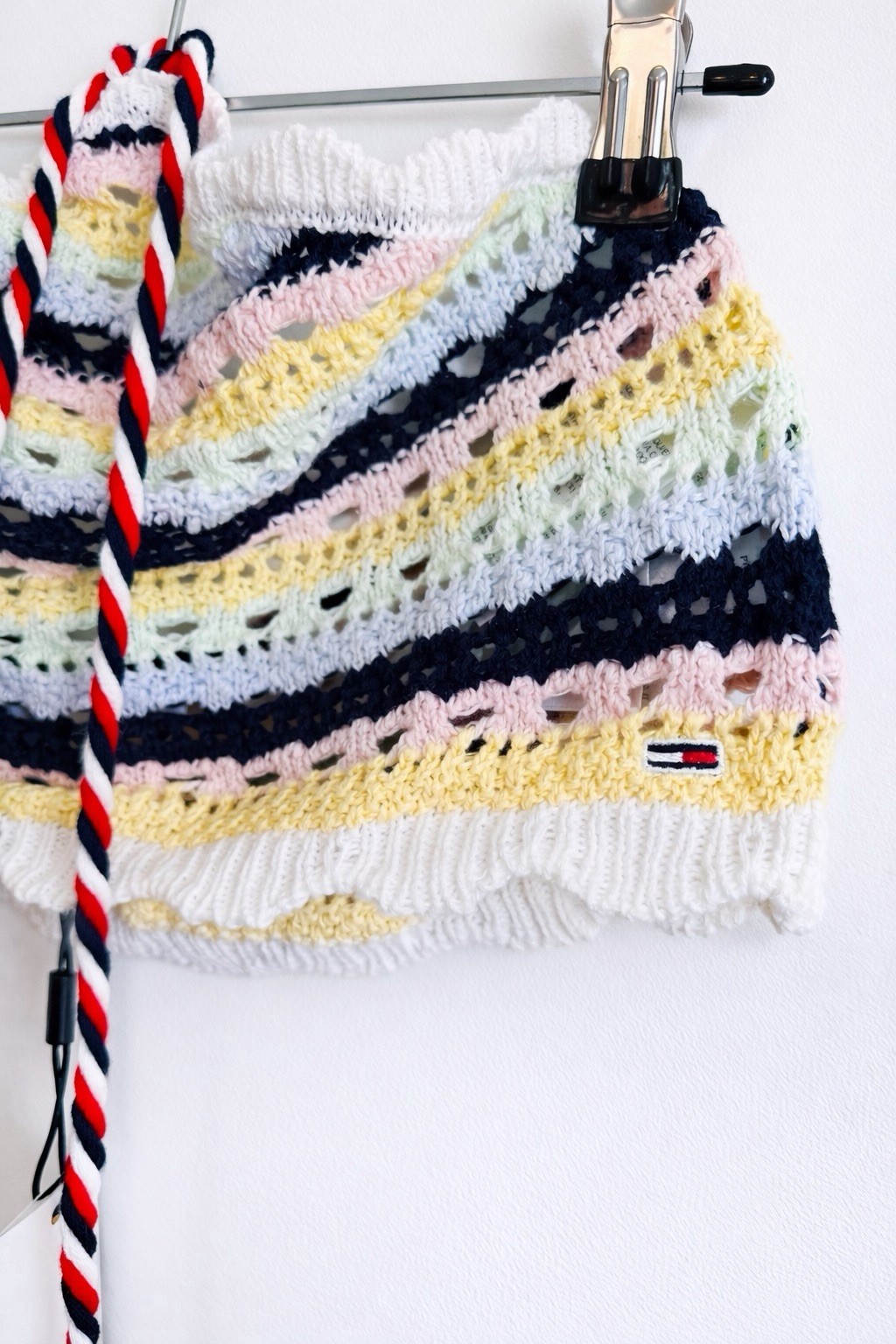 Tommy Jeans Set Size S Crop Size M Skirt Crochet Knit Summer 90’s Beachy Resort thumbnail 9