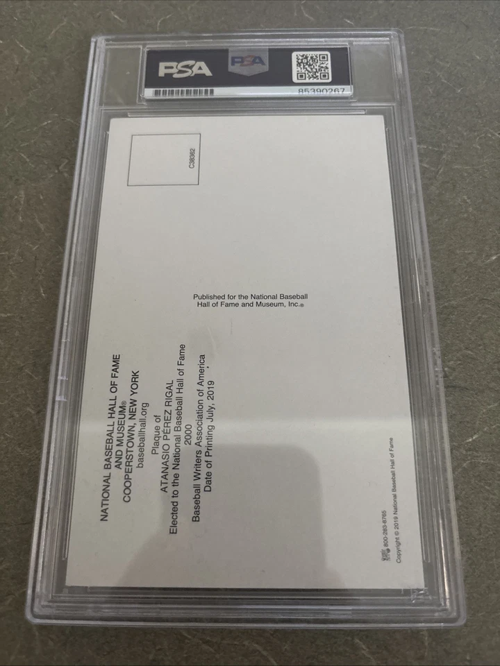 Tony Perez SIGNED Baseball Hall of Fame Plaque HOF Reds PSA/DNA AUTOGRAPHED - Image 2 of 2