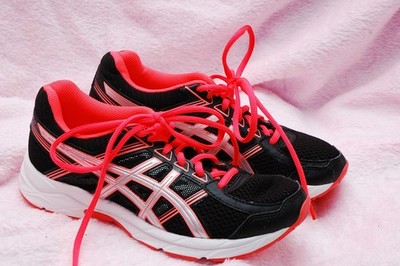 ASICS Gel Contend 4 Damen Laufschuhe   EU 35,5   T765N   Schwarz/Pink   NEU