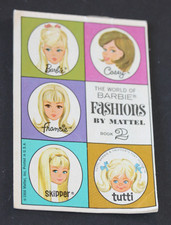  VINTAGE 1966 WORLD OF BARBIE FASHION BOOK 2--USA--6 PAGES--EXCELLENT