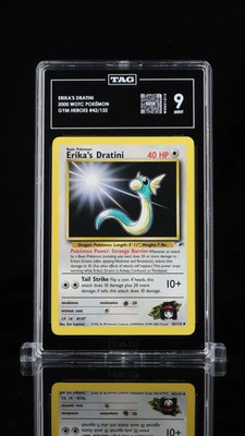 2000 Pokemon Erika's Dratini #42/132 WOTC Pokémon TAG 9 POP