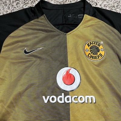 Nike Kaizer Chiefs Jersey Mens Large Yellow Black 2016 Football