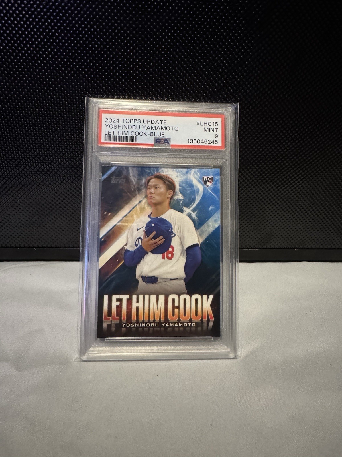 2024 Topps Update Series - Let Him Cook Yoshinobu Yamamoto #LHC-15 Blue (RC)