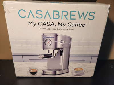 CASABREWS Espresso Machine 20 Bar, Professional Espresso Maker with Milk Frother