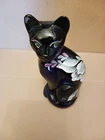 Fenton colbalt blue sitting cat