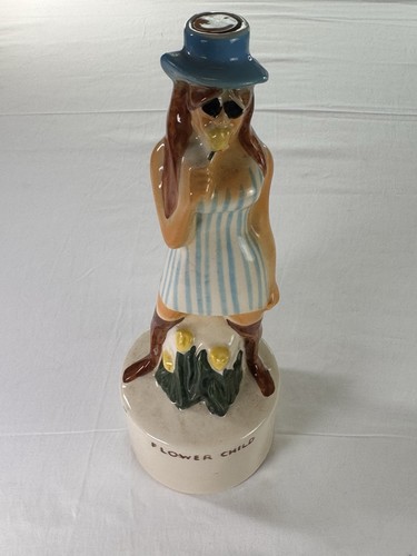 VTG. 1968 Hippie Flower Child Collectors Bourbon Decanter Limited Edition Empty - Picture 2 of 8