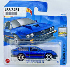 Hot Wheels 1/64 Alfa Romeo GTV6 3.0 Blue 98/250 HW Factory Fresh 8/10 NEW