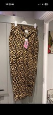 Lucy & Yak Addison Cotton Jeans Leopard Print 24R / XS BNWT