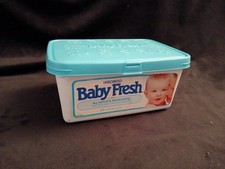 Vintage 1992 Baby Fresh Empty Wipes Box    8 1/4 x 4 x 6"