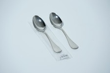 Christofle ALBI Cucchiaio Acciaio Inox 2 Pezzi INUTILIZZATO