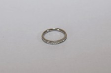 Ladies Platinum Baguette Cut Diamond Channel Set Half Eternity Ring 0.35ct