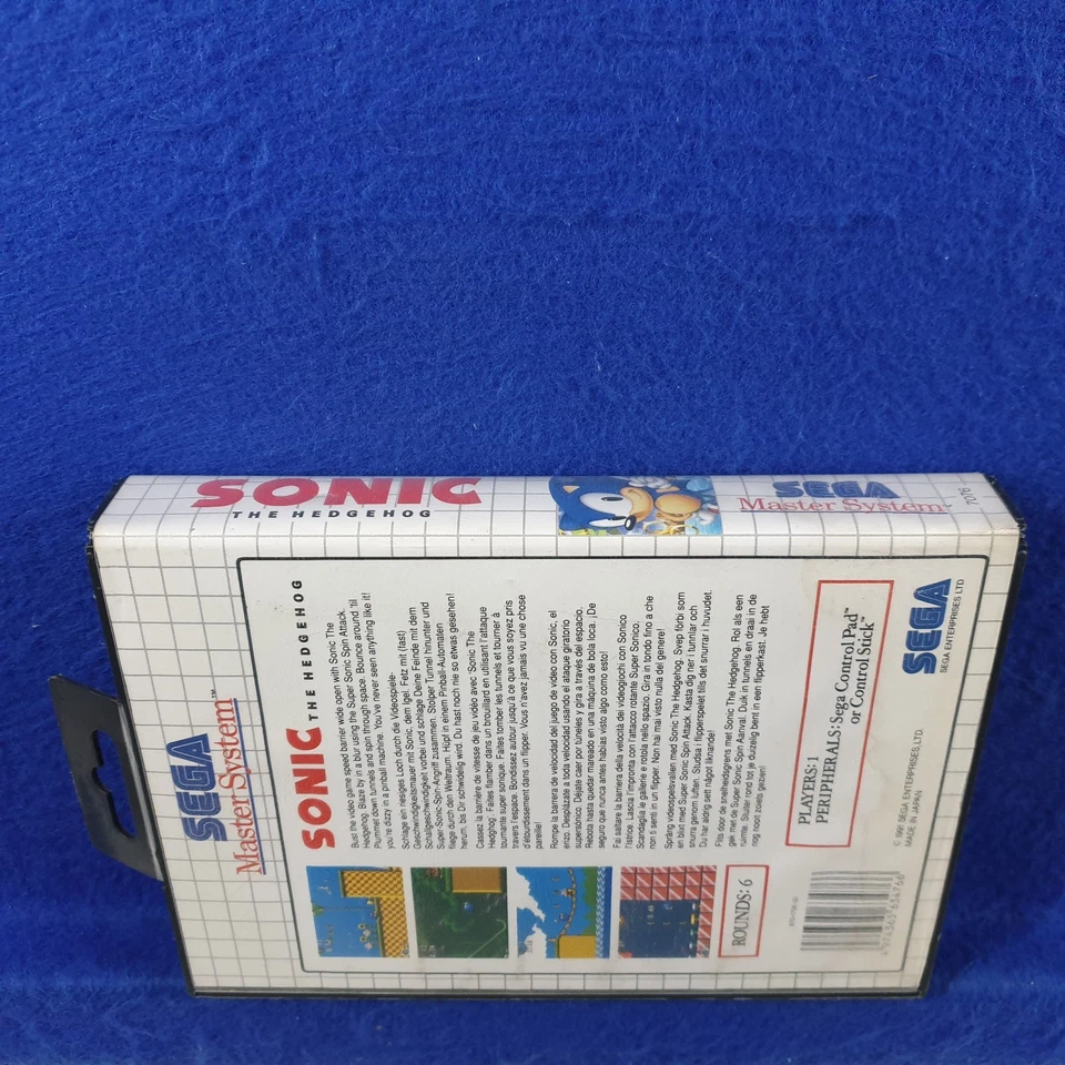 Master System SONIC THE HEDGEHOG *x Boxed & Complete PAL REGION FREE Works in US - Image 4 of 4