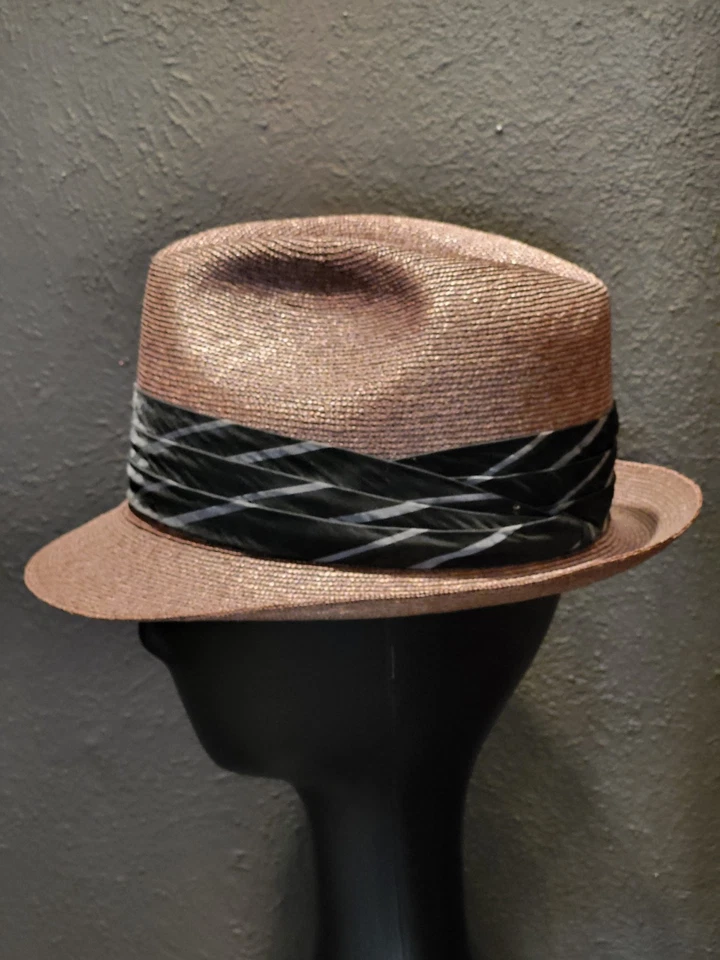 Fedora de paja Dobb's 5th Avenue vintage años 50/60 Foto 2 de 4