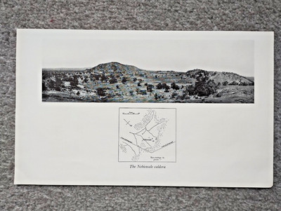 Die Nebiewale Caldera, Gold Coast Africa - antiker Druck - 30er Jahre