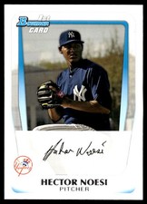 Hector Noesi 2011 Bowman #BP17 Yankees MLB READ FREE SHIPPING AutographDen