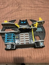Imaginext Batman Batcave Playset Black Yellow Blue Gray Plastic Comic Heroes