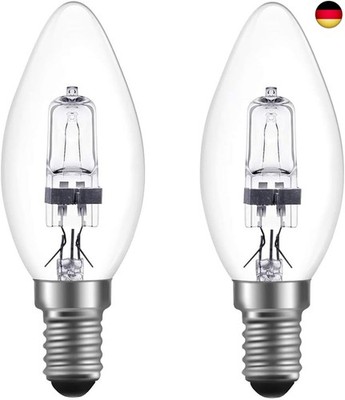 E14 28W Halogen Kerzenbirnen, Warmweiß 2700K Dimmbar, C35 Edison Schraubbirne E1