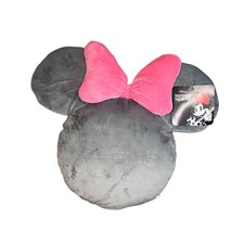 Disney Minnie Mouse Kids Plush Pillow with Pink Bow NWT