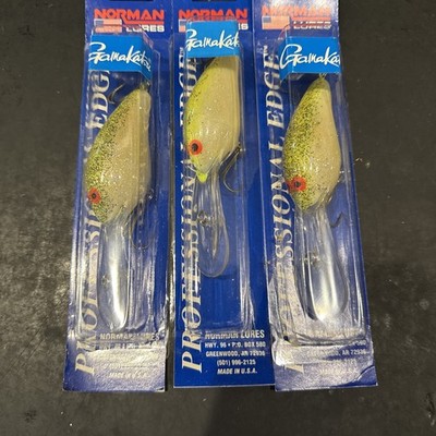 Norman DD22 Pearl Pepper Chart Flake Lot Of 3 Lures