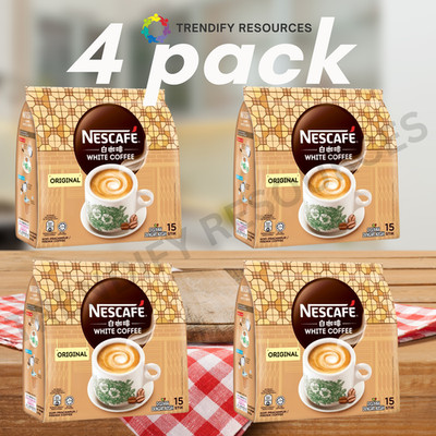4x Nescafe White Coffee Original  (15 x 33g) Malaysia Coffee Bundle Offer