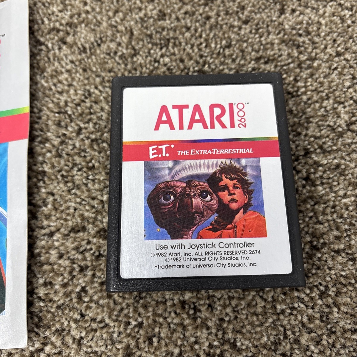 Atari E.T. The Extra-Terrestrial Video Game 1982 Atari 2600 Box