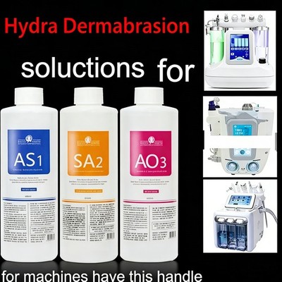 3PCS Aquafacial Lösung Solution Aquafacial Hautpflege Dermabrasion Gesichtsreini