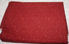 2yds x 42", Unbranded, "Red W/ Gold Colored Dots", Cotton Sewing/Quilting Fabric