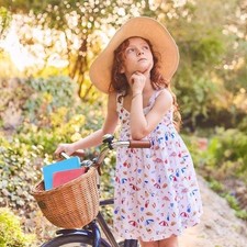 JANIE AND JACK Red White  You Beach Dress 2023 Summer Vacation Size 3