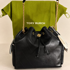 Authentic Tory Burch Charlie Quilted Drawstri...