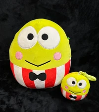 SANRIO Squishmallows KEROPPI Frog Plush Pair 8"/3.5" Kellytoy Lime Green Kawaii